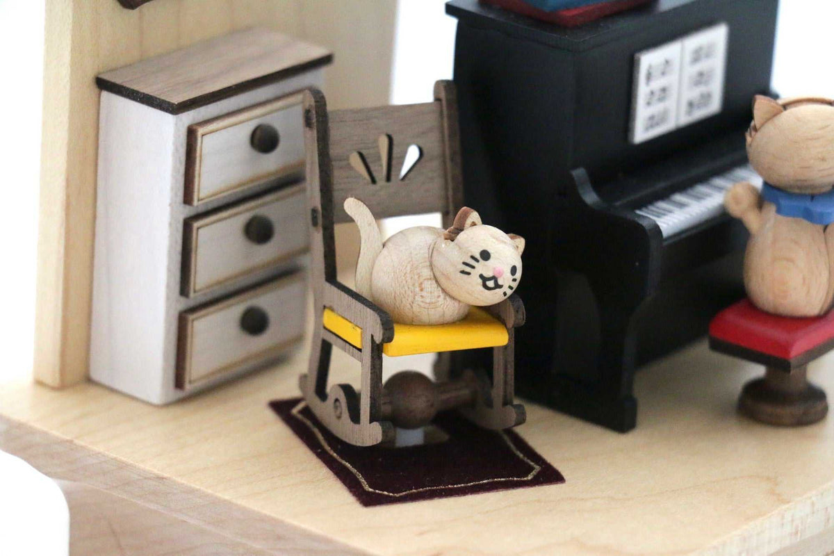 Spieluhr - Katzen spielen Klavier