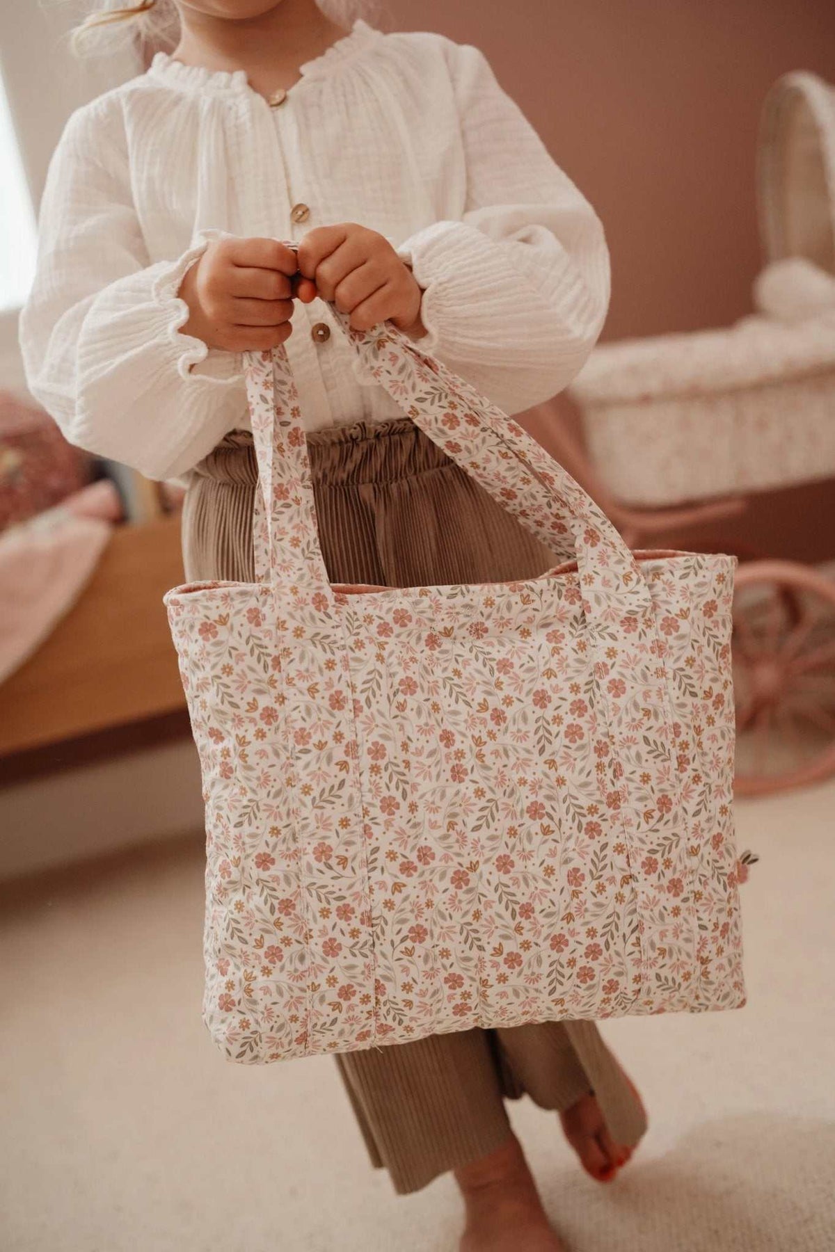 Puppenwickeltasche/ Soft Flowers