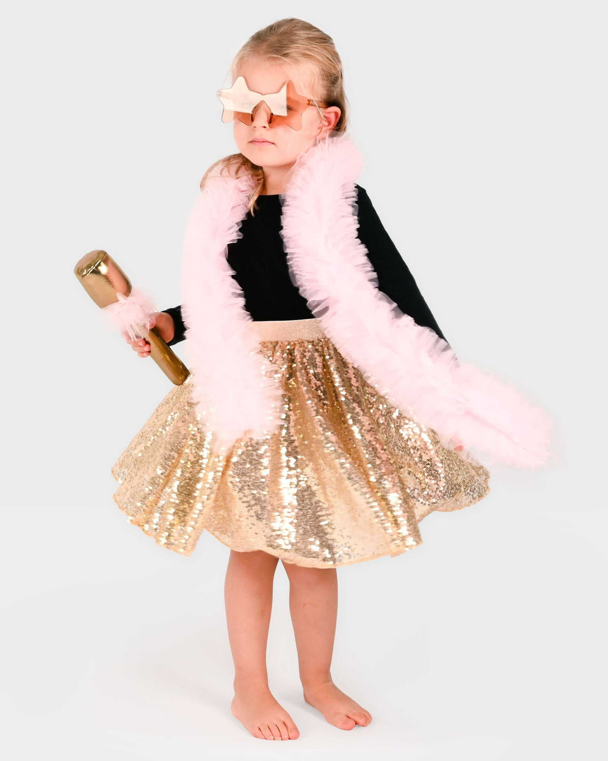 Disco Kostüm/ Gold 4-6 Jahre