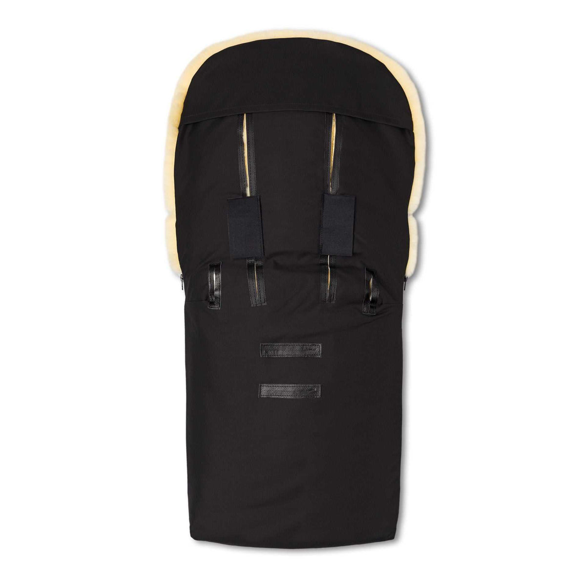 Ganzjahres Lammfellfußsack Putzi/ schwarz