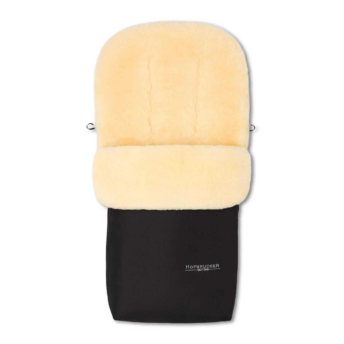 Ganzjahres Lammfellfußsack Putzi/ schwarz