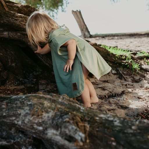 UV- Poncho Olive Green 1-3 Jahre