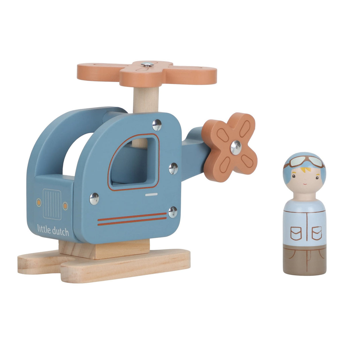Holz-Hubschrauber