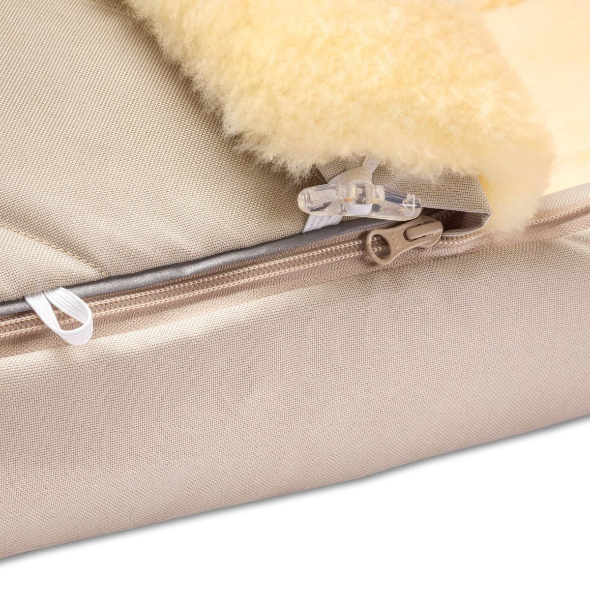 Lammfell Fußsack Toni/ beige
