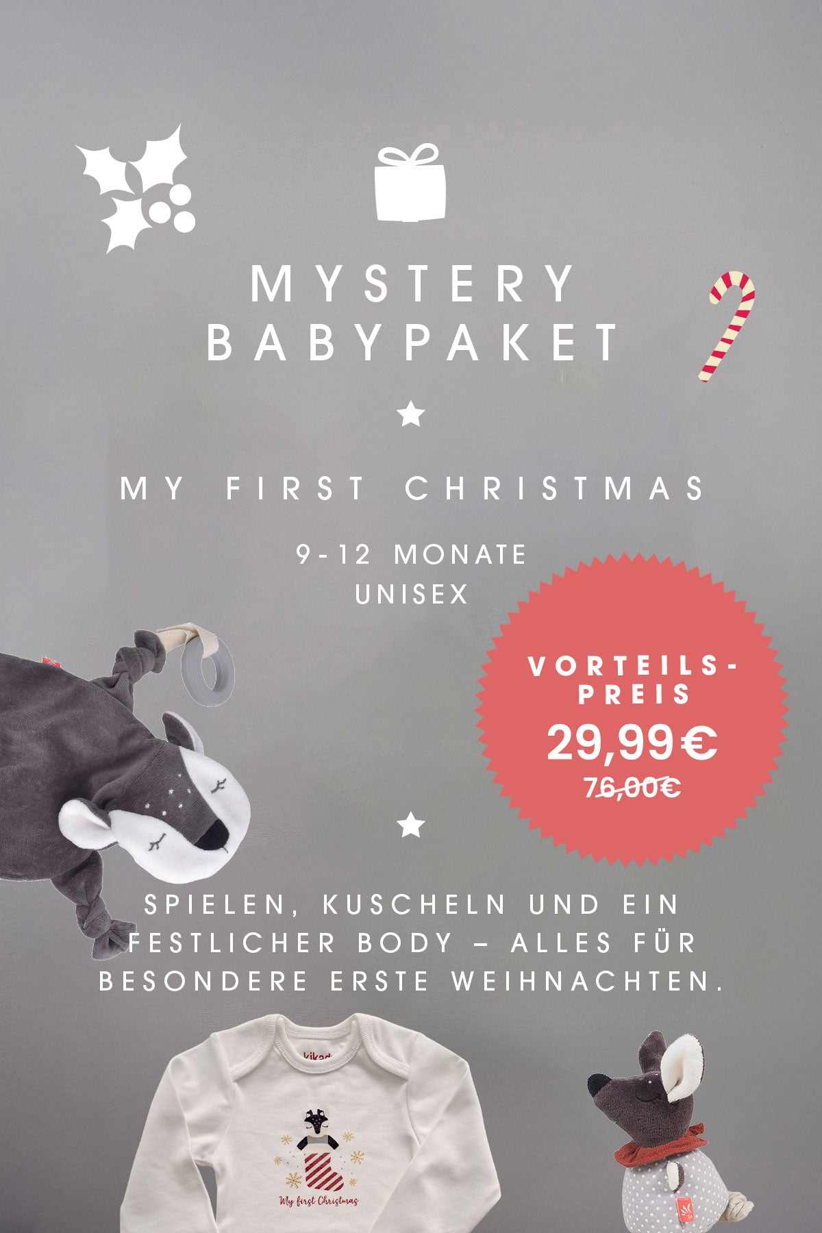 Mystery Baby-Paket my first xmas 9-12 Monate/ Unisex