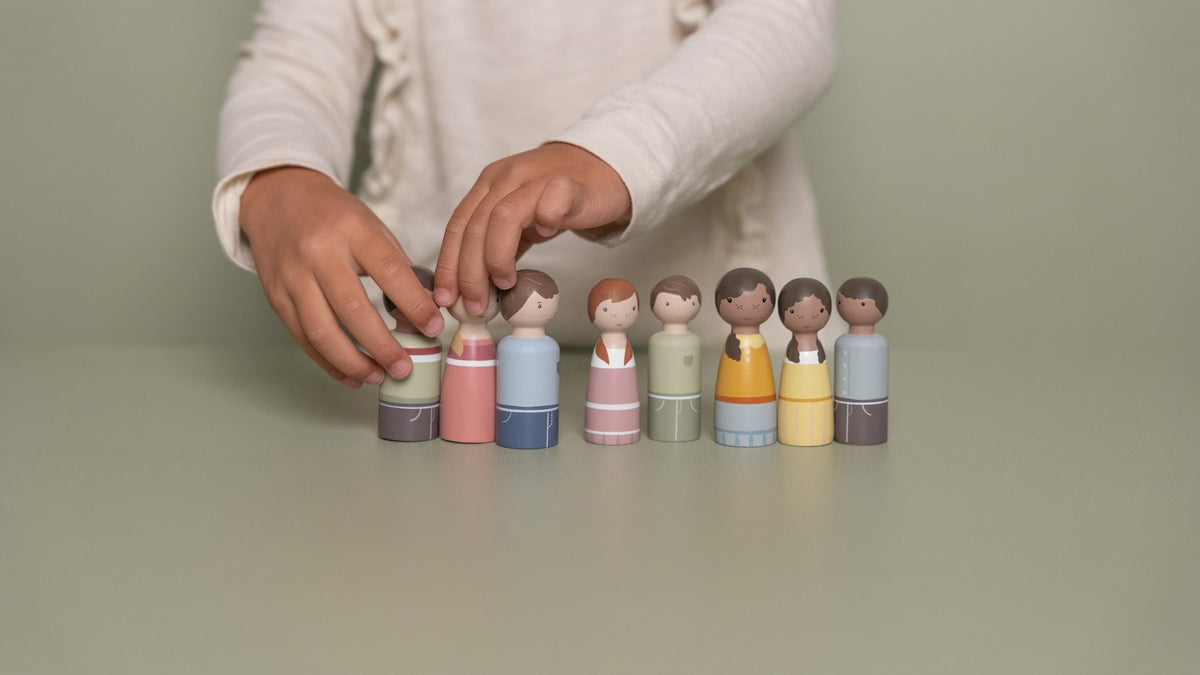 Puppenhaus - Erweiterungsset Familie Rosa