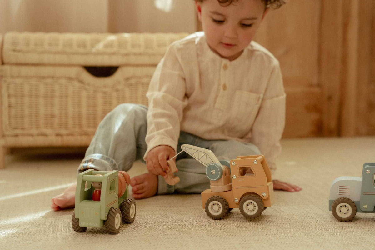 Holz- Kranwagen