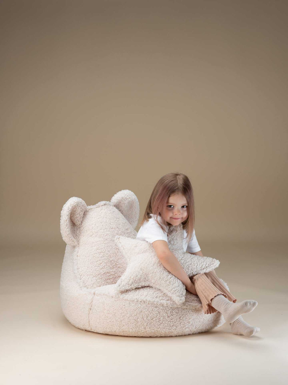 Bear Beanbag/ Cream White