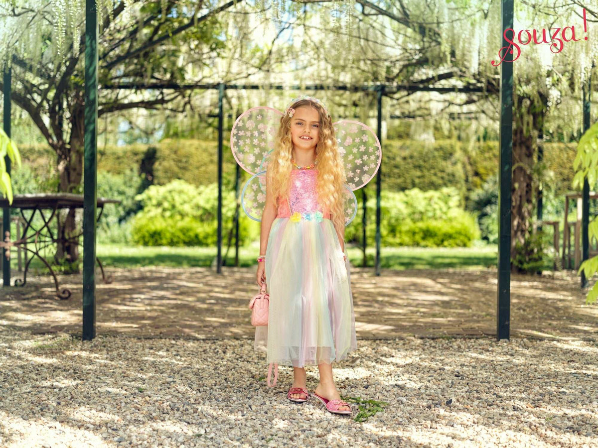 Flora Kostüm Kleid + Flügel 3-4 Jahre