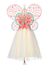 Flora Kostüm Kleid + Flügel 5-7 Jahre