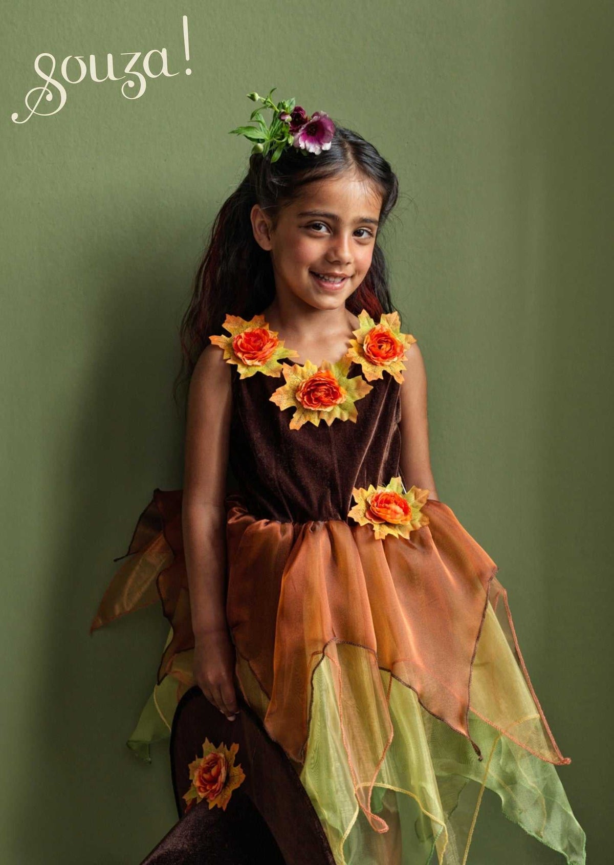Waldhexe Sabrina/ Kleid + Hut 8-10 Jahre