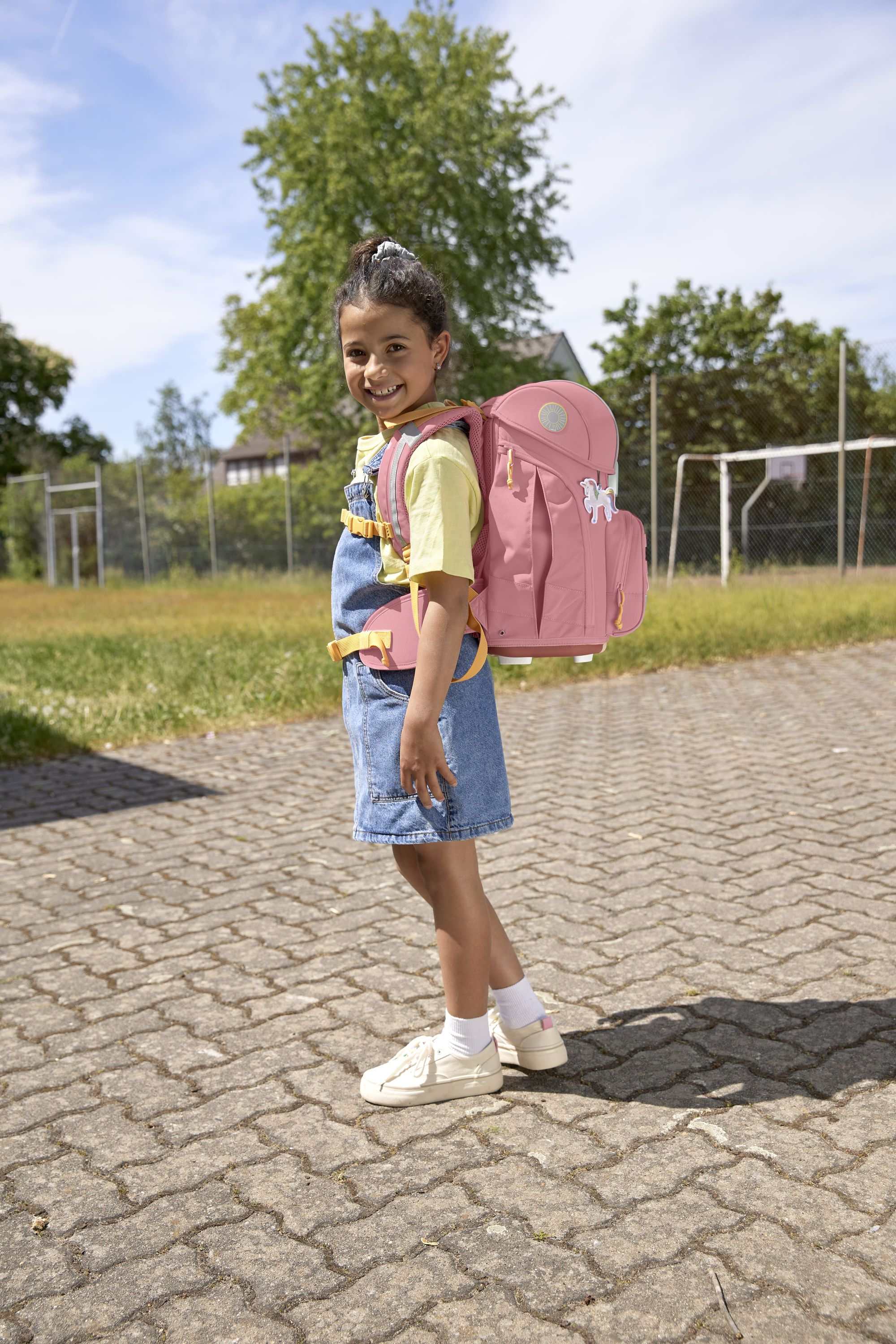 Schulranzen Set 7-teilig, Boxy Unique Pink