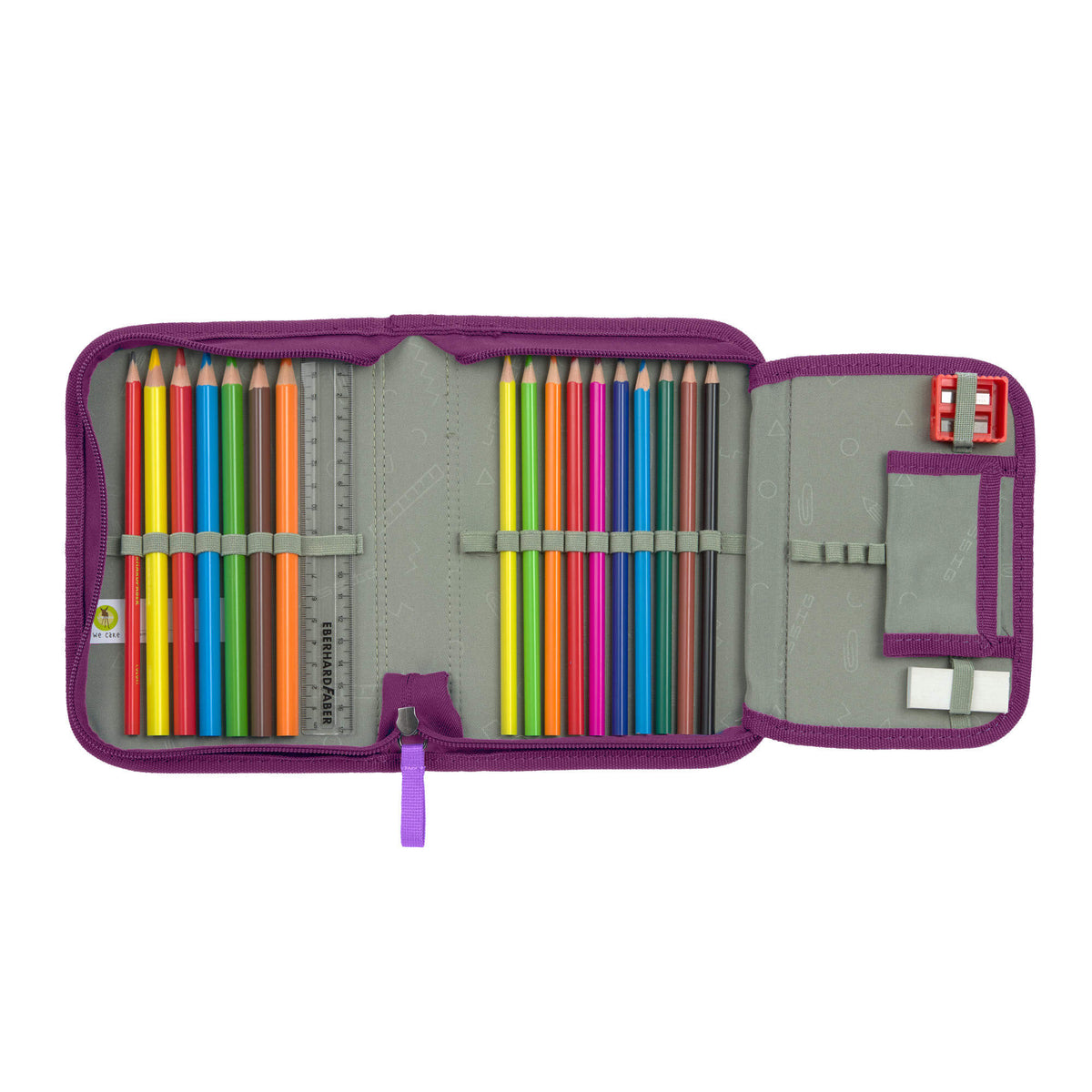 Schulranzen Set 7-teilig, Slim Unique Lila