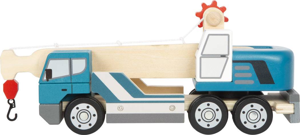 Kranwagen mit Palette