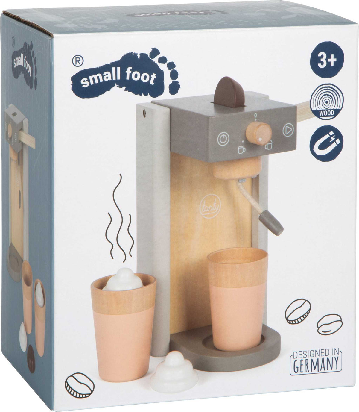 Kaffeemaschinen-Set tasty - grau