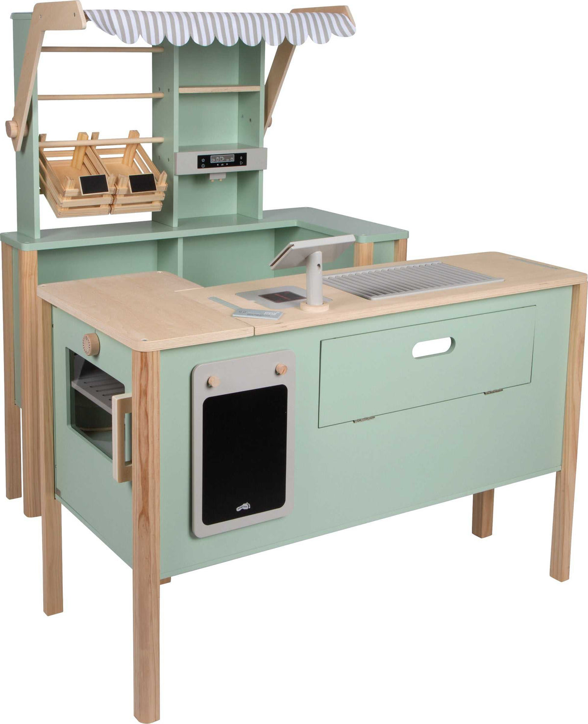 Kaufladen und Kinderküche Salbeigrün - Fresh