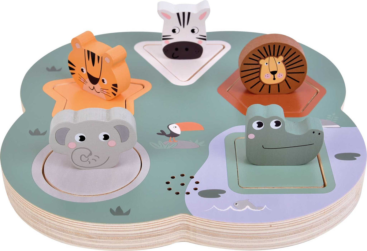 Setzpuzzle 3D Tierlaute Safari