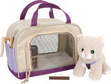 Katze mit Tasche & Pflege-Set