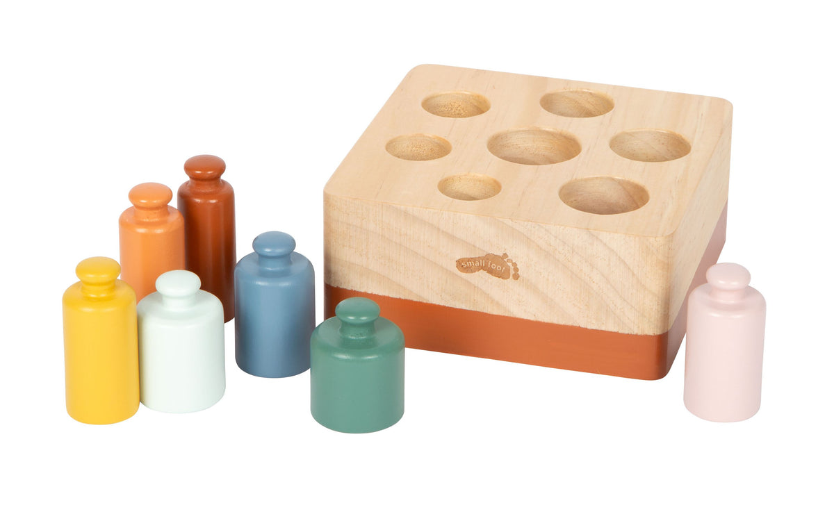 Montessori Steckspiel mit Zylindern