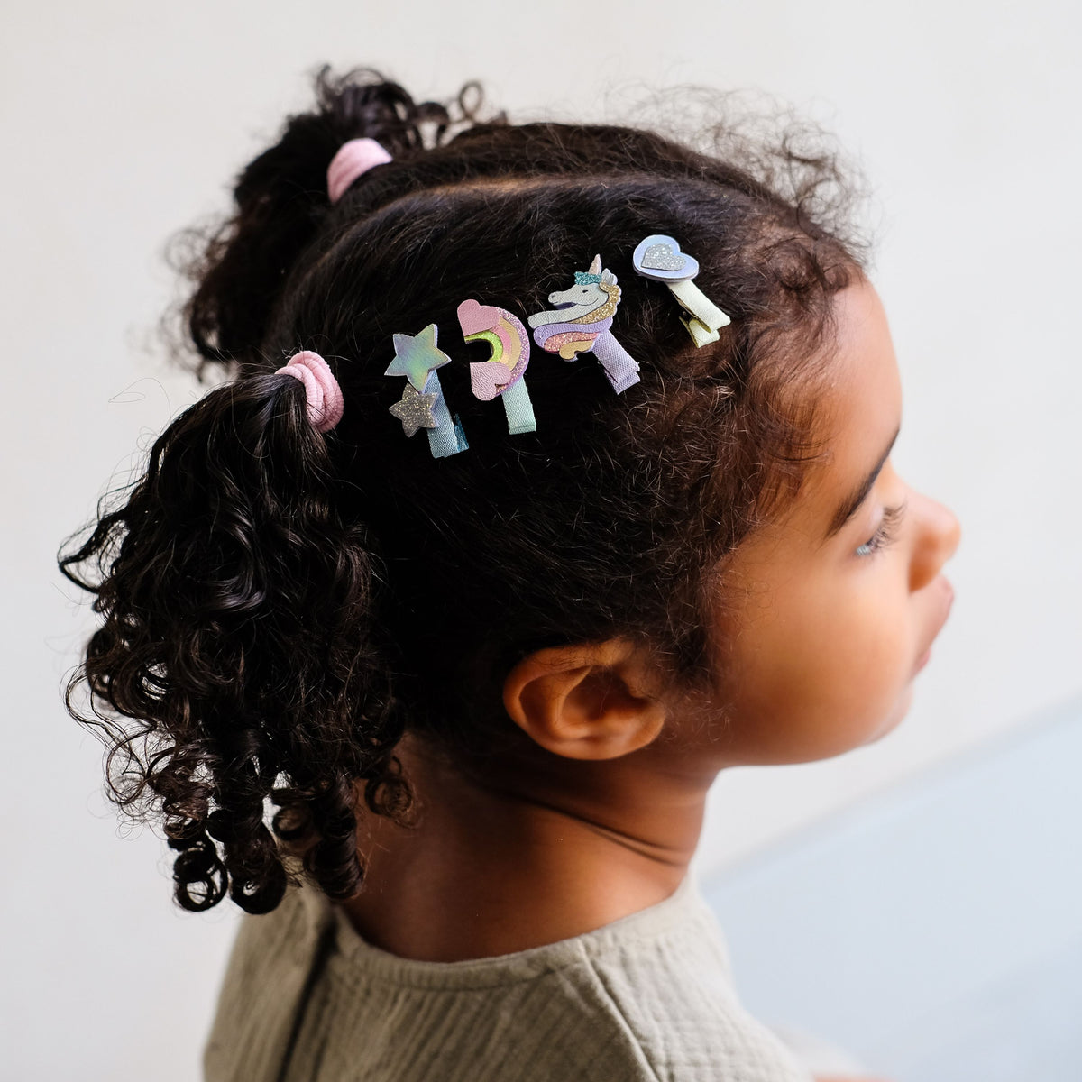 Haarclips Mini Einhorn