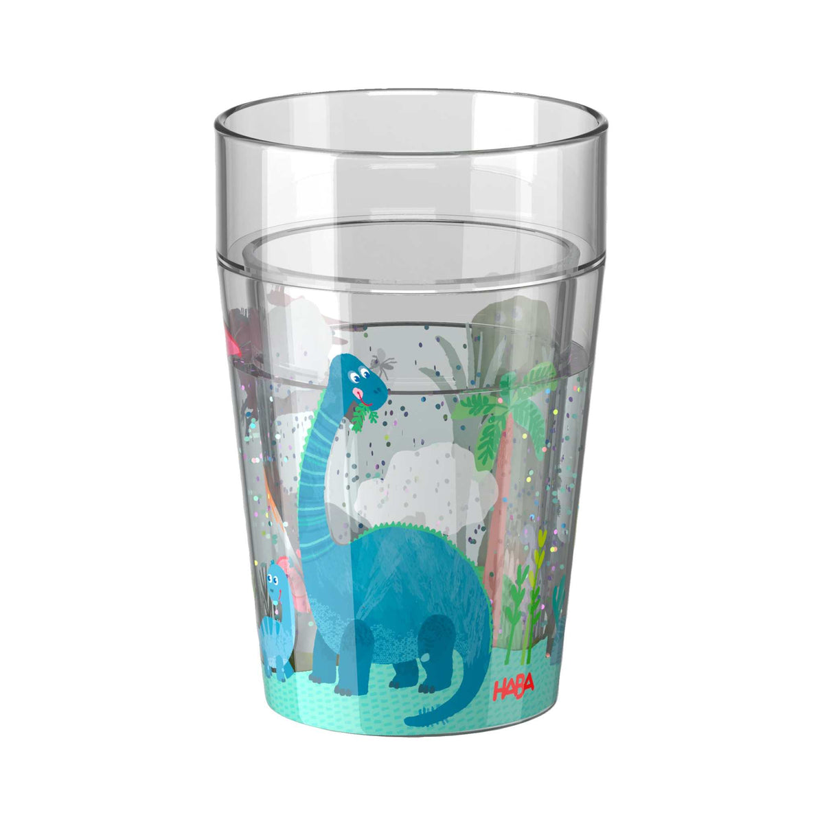 Glitzerbecher Dino, Motiv 1