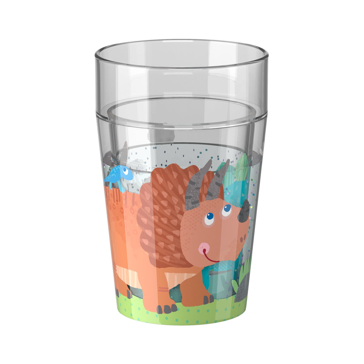 Glitzerbecher Dino