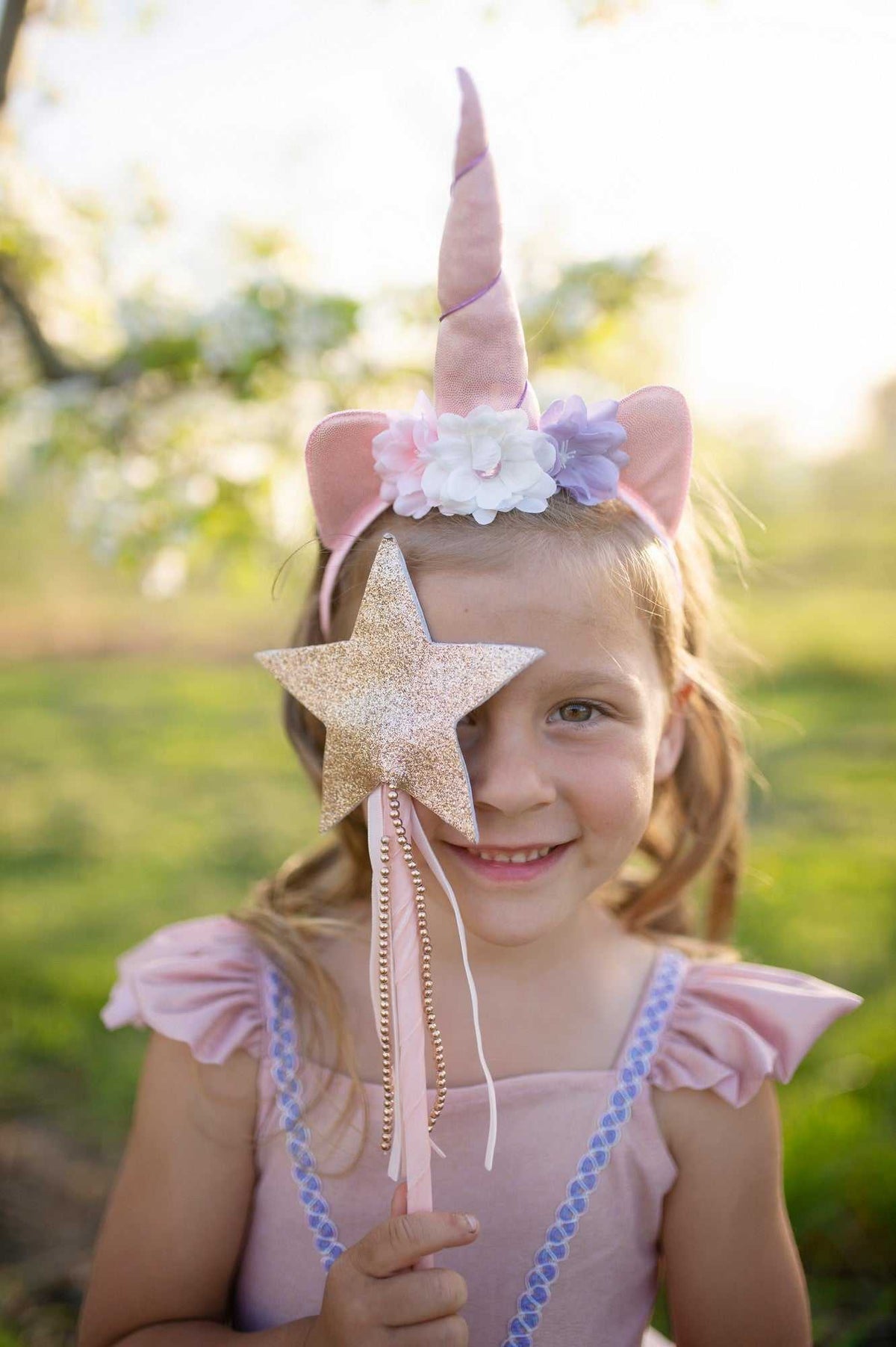 Einhorn-Kleid & Haarreif 3-4 Jahre