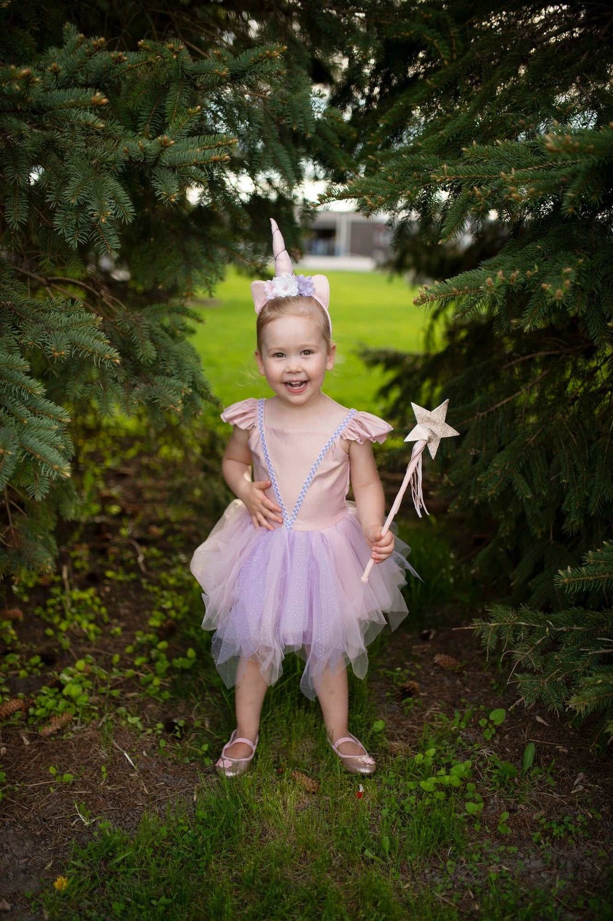 Einhorn-Kleid & Haarreif 3-4 Jahre