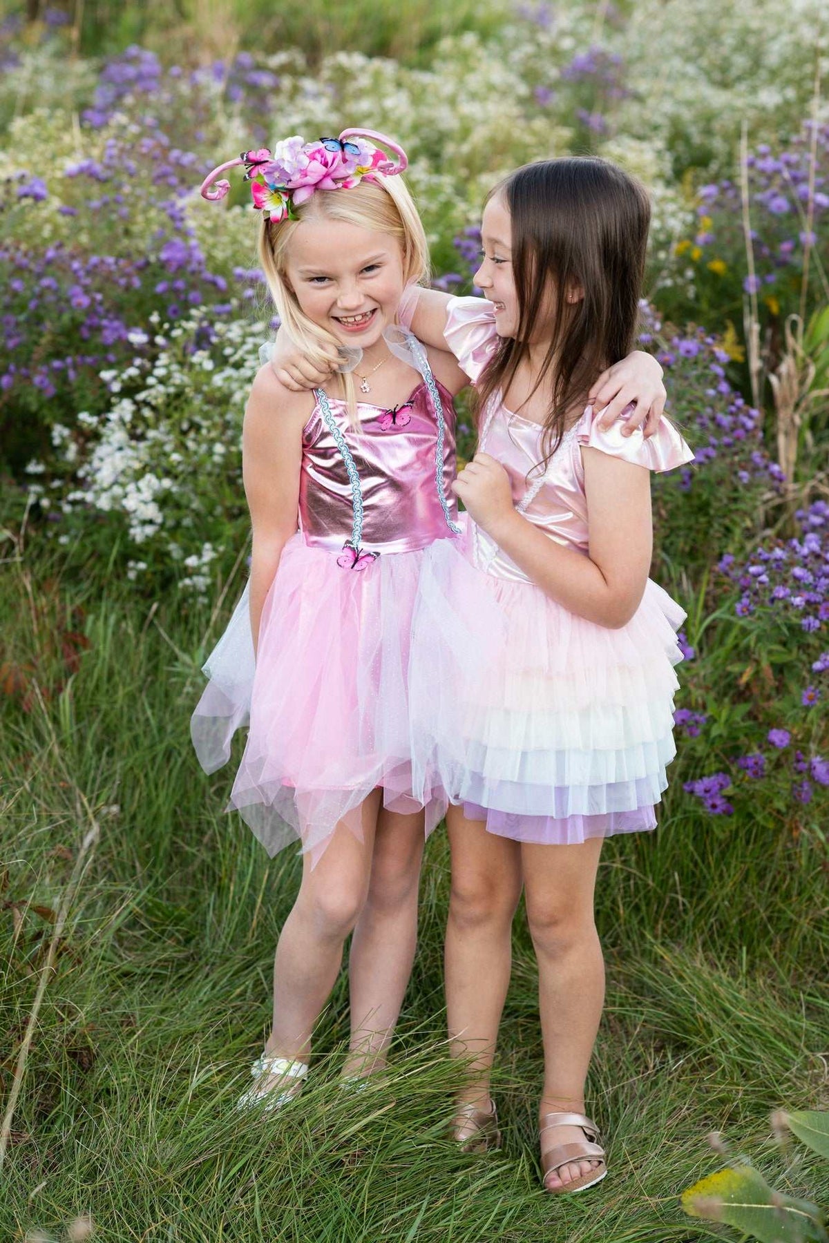 Schmetterlings-Kleid & Haarreif 5-6 Jahre
