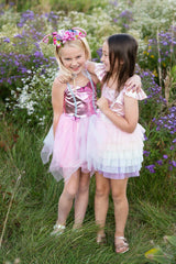 Schmetterlings-Kleid & Haarreif 5-6 Jahre