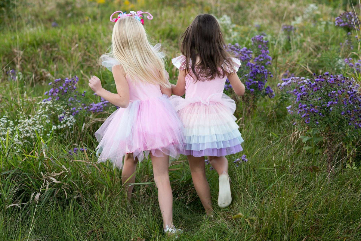 Schmetterlings-Kleid & Haarreif 5-6 Jahre