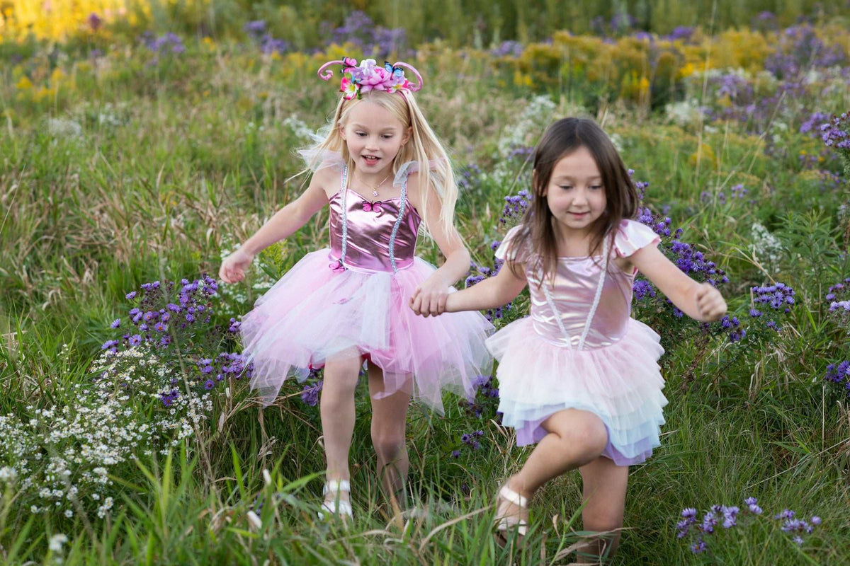Schmetterlings-Kleid & Haarreif 5-6 Jahre