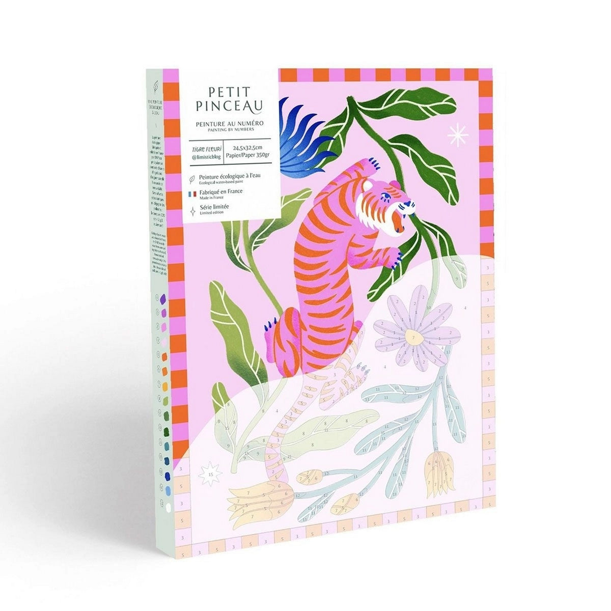 Malen nach Zahlen Set - Pinker Tiger