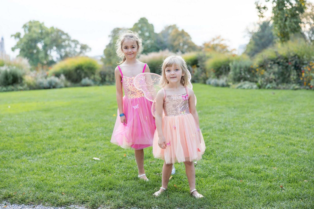 Schmetterlingskleid Pink 7-8 Jahre