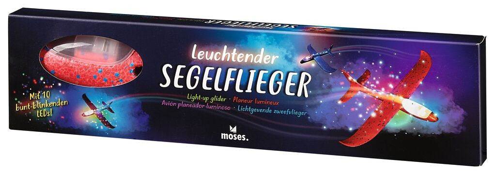 Leuchtender Segelflieger