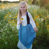 Bauernkleid blau 5-6 Jahre