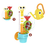 Badewannenspiel- Blumentopf mit Schnecke