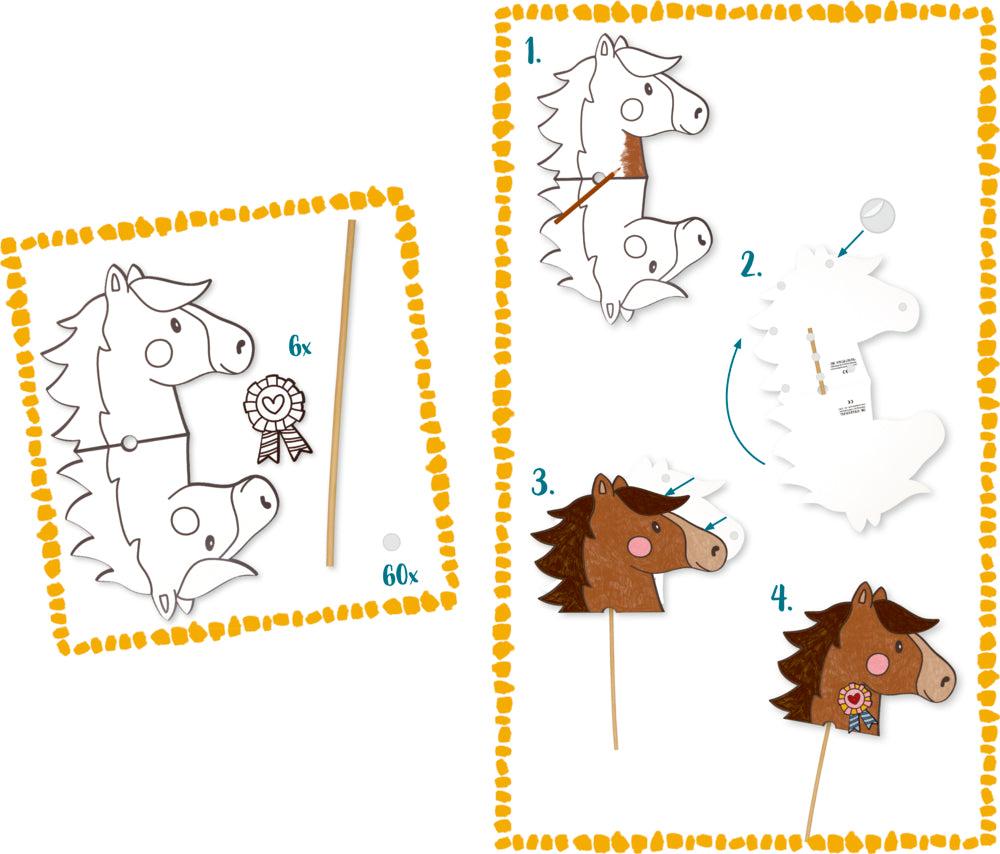 Steckenpferd-Bastelset - Mein kleiner Ponyhof
