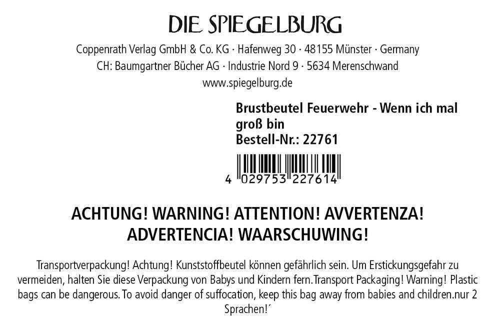 Brustbeutel Feuerwehr