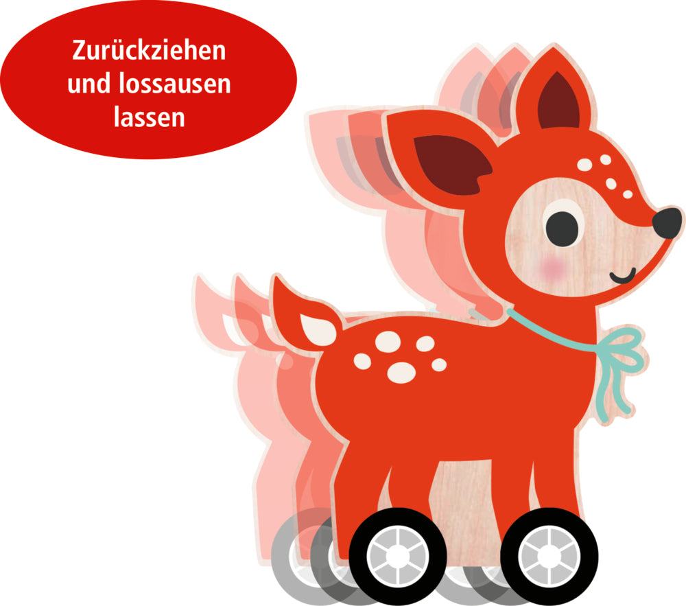 Rückzieh-Tier - Wintertiere im Weihnachtswald