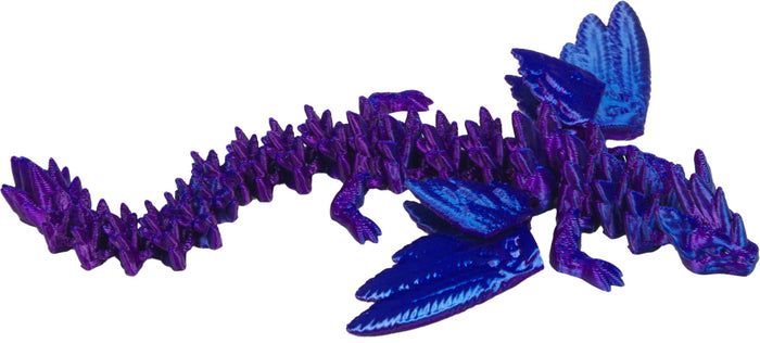 Kristall-Drache mit Flügeln - Kristalltier