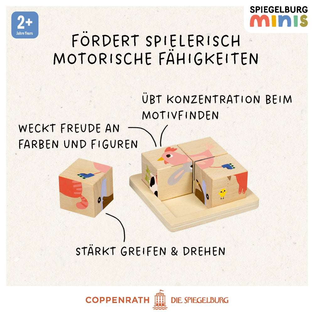 Würfelpuzzle Bauernhof