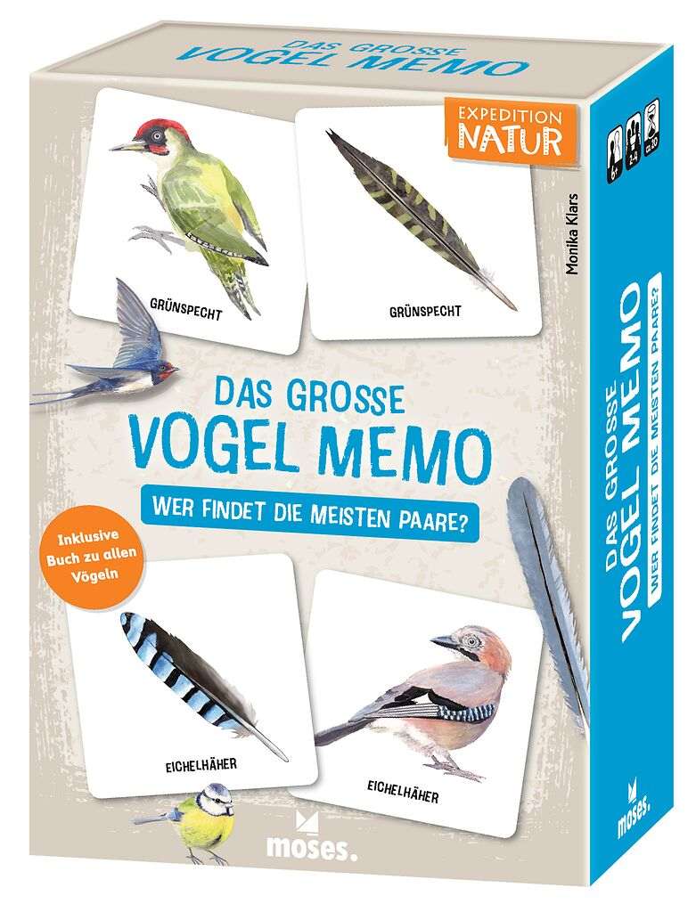 Das große Vogel Memo - Wer findet die meisten Paare?