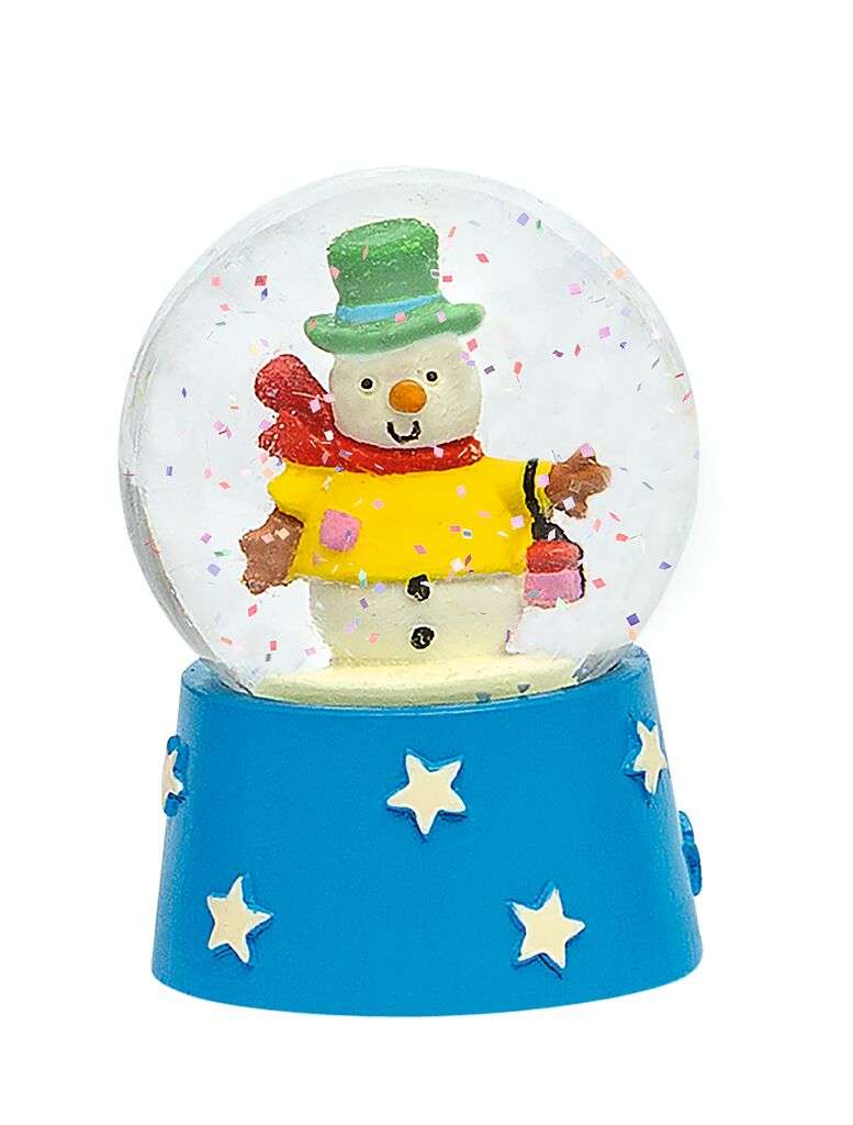 Nachtleuchtende Schneekugel