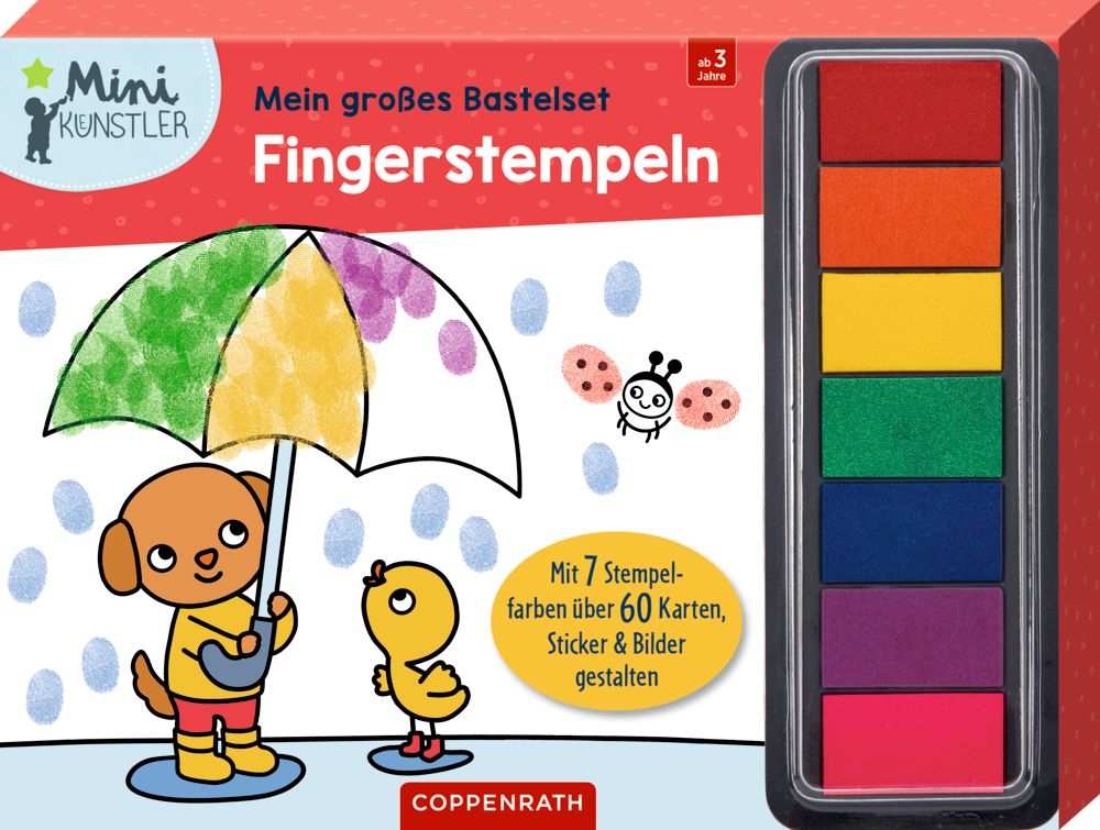 Mein gr. Bastelset: Fingerstempeln