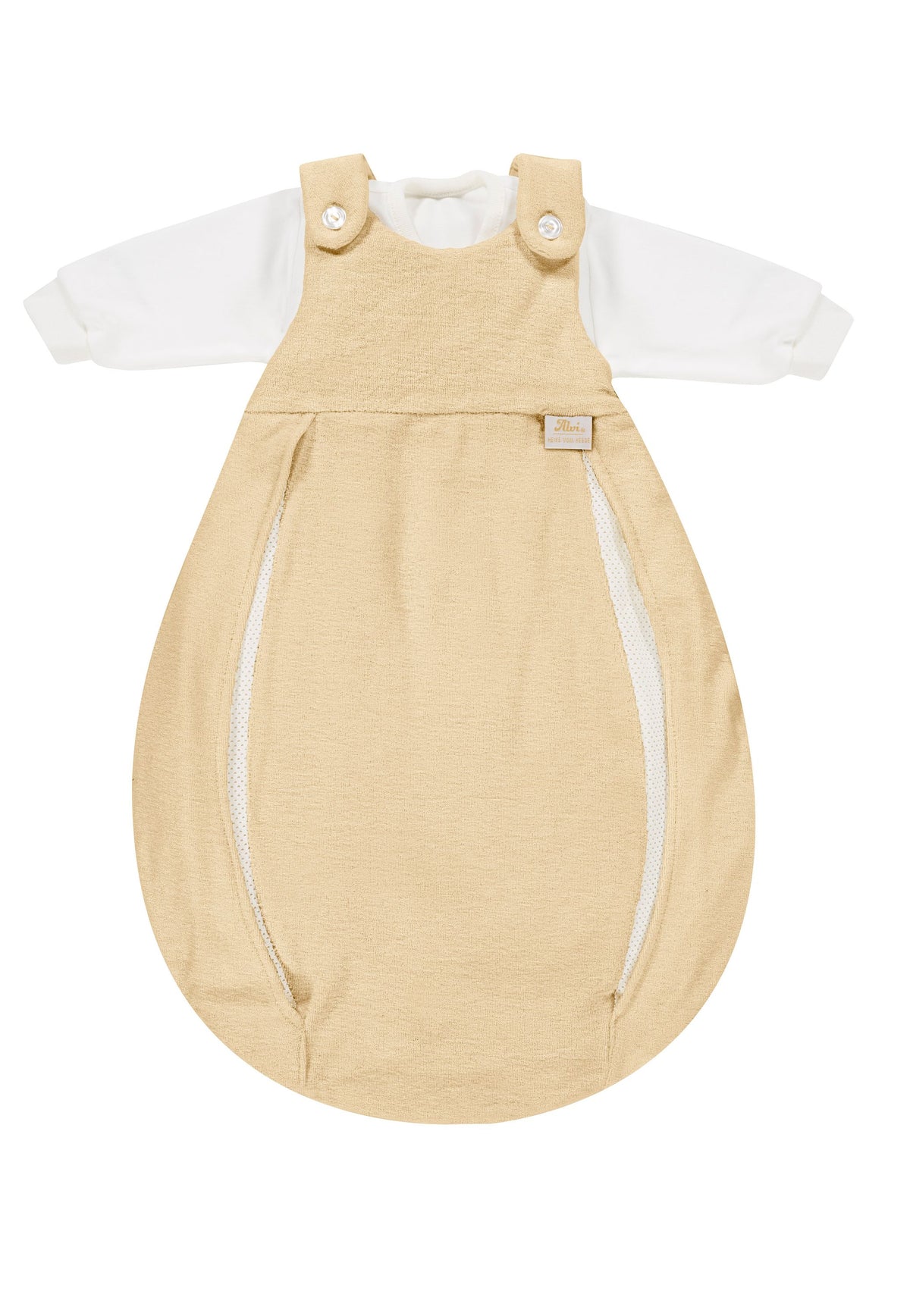 Baby-Mäxchen mit Belüftungssystem Frottier/ natur Größe 74