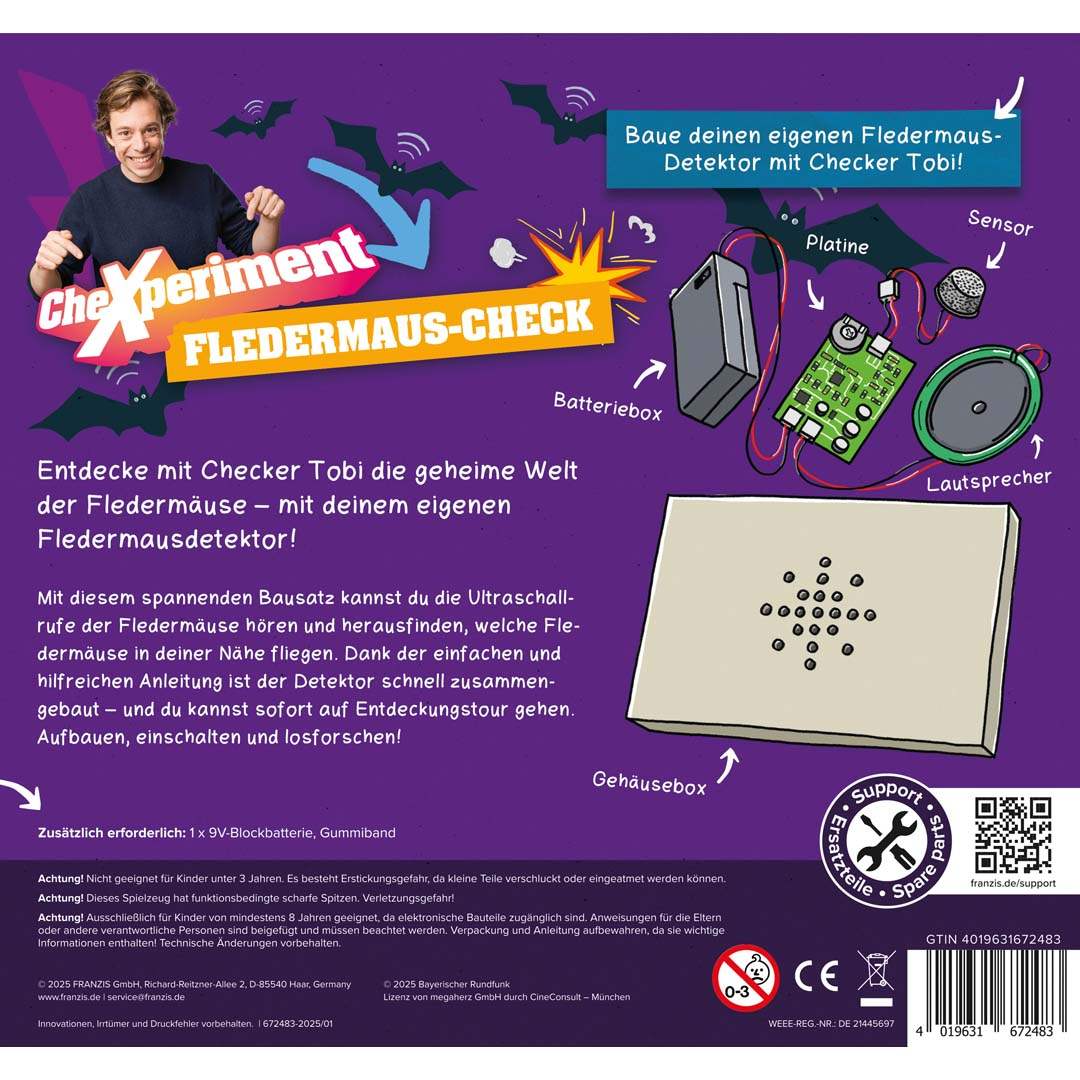 Checker Tobi CheXperiment Fledermaus-Check