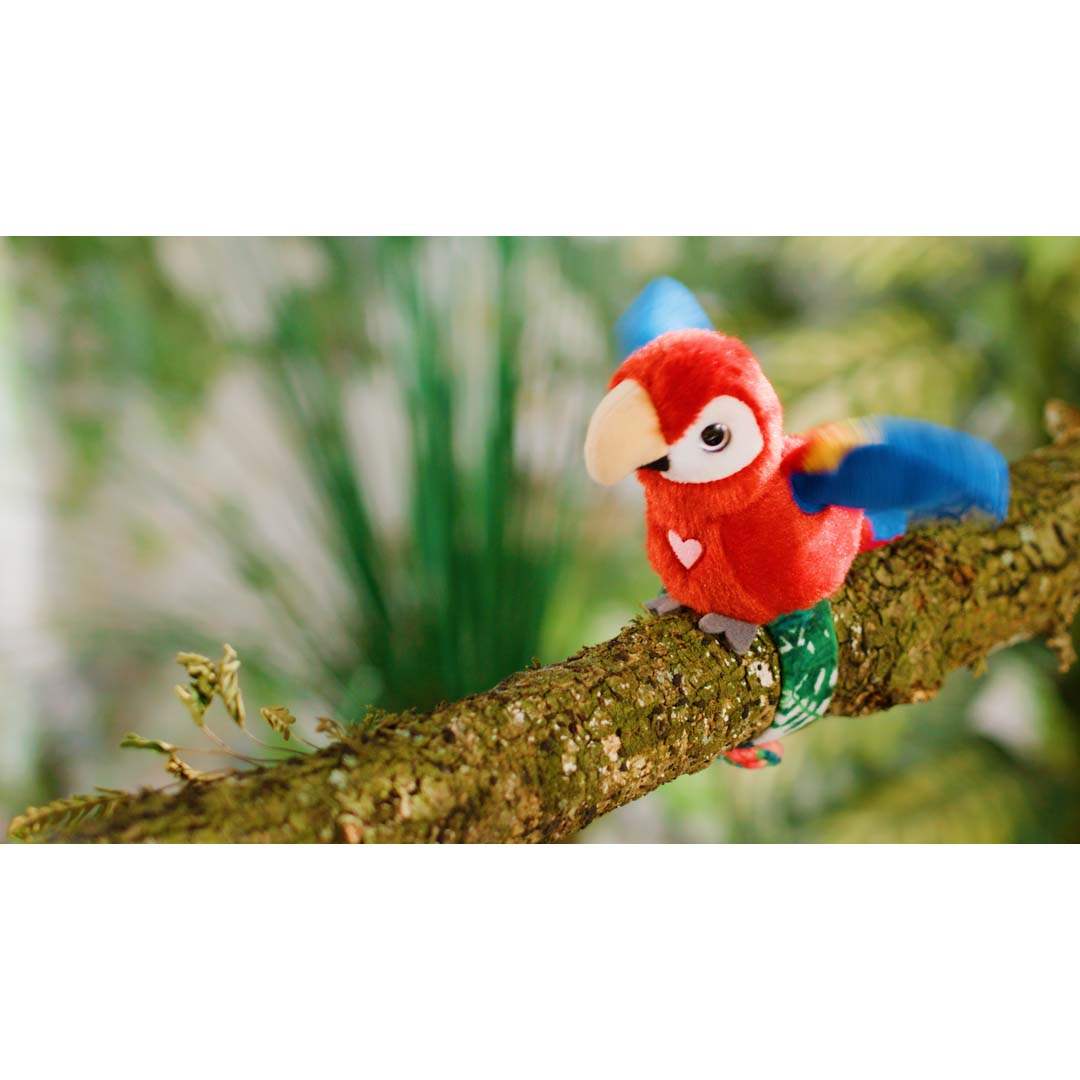 Happy Yappers Roter Papagei