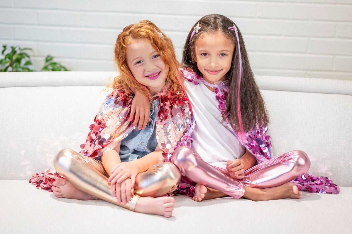 Pailetten Umhang 4-6 Jahre