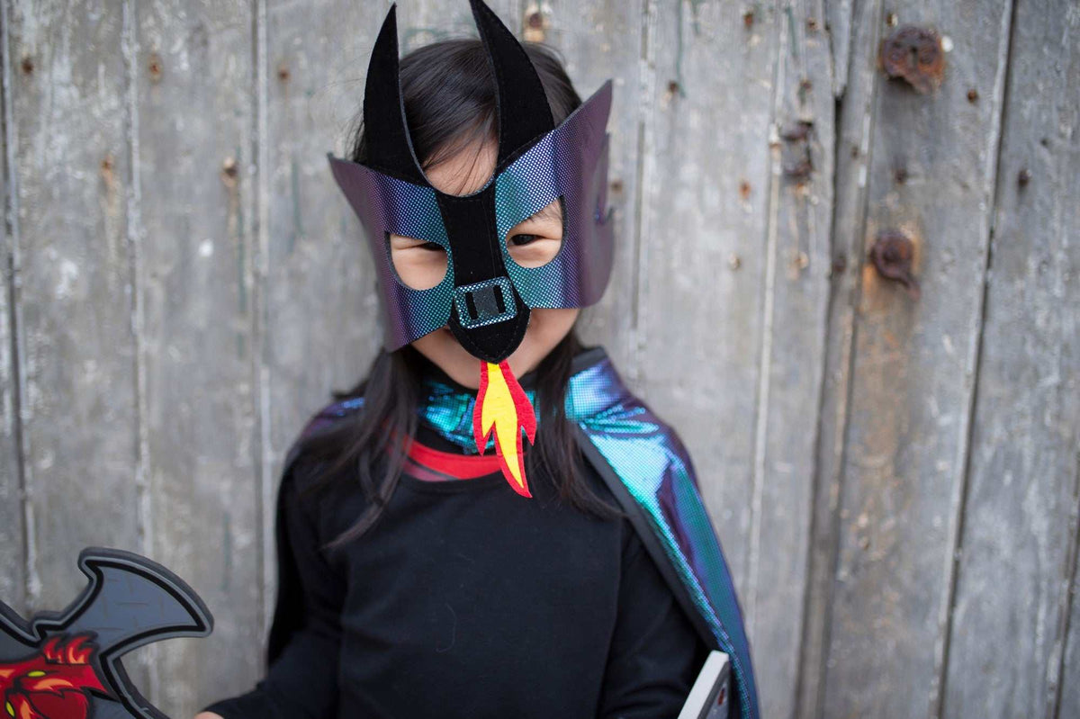 Drachenritter-Umhang & Maske 5-6 Jahre